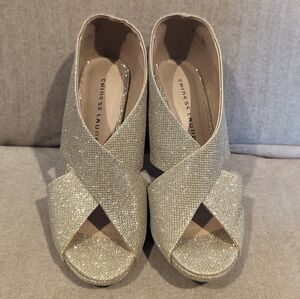 Chinese Laundry, gold, 4½ heel